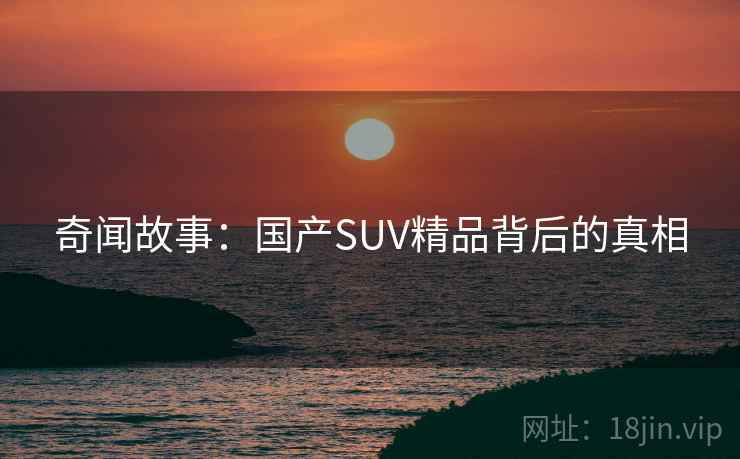 奇闻故事：国产SUV精品背后的真相