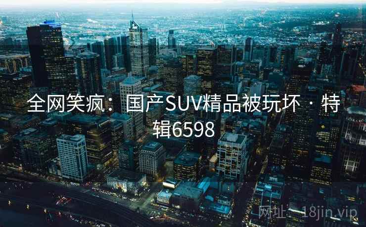 全网笑疯:国产SUV精品被玩坏 · 特辑6598