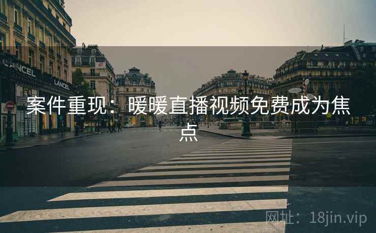 案件重现:暖暖直播视频免费成为焦点